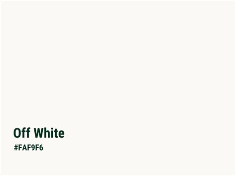 off white color code